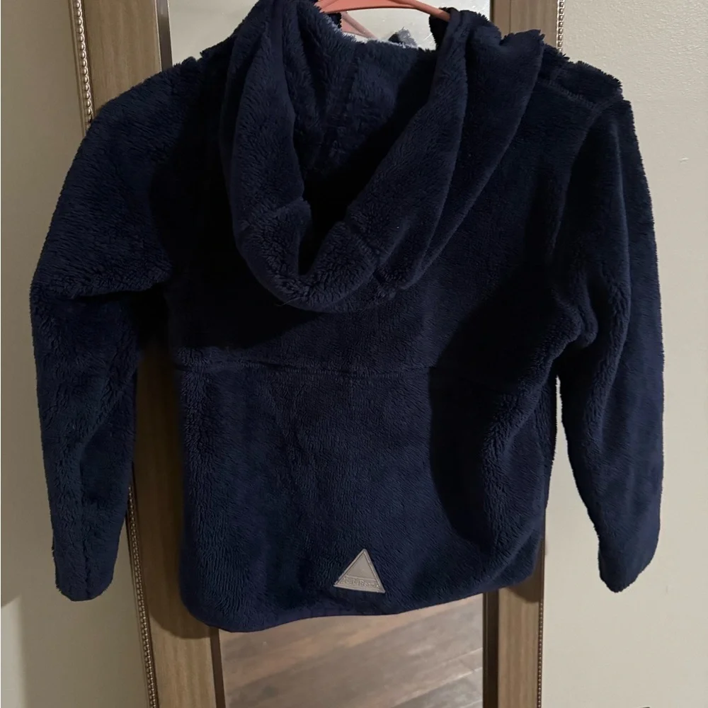 L.L Bean Navy Blue Kids Fleece 1/4 zip jacket